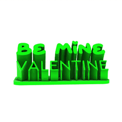 GIF.gif Fichier STL Be Mine Valentine・Design à télécharger et à imprimer en 3D