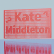 kate-middleton.gif kate middleton news - Where is kate middleton? - opticall illusion and decoration 3D model for 3D printing