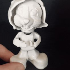 Tête branlante Angry Bunny avec capuche