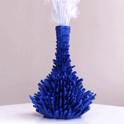 ezgif.com-video-to-gif.gif Free STL file Crystallized Vase・3D printable model to download