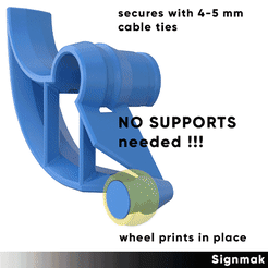 signmak.gif Free STL file touchless elbow handle (ANY HANDLE)・Object to download and to 3D print