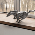 7hefnj.gif Low Poly Running Horse / Pony / Mustang Ford 3D