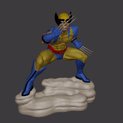 ezgif.com-optimize-1.gif STL file Wolverine figure・3D printing idea to download