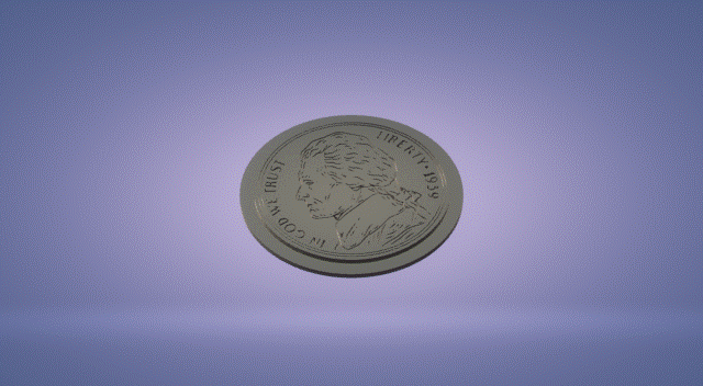 7.gif STL-Datei Wanddekorationsset Münzen von Amerika・3D-Druck-Idee zum Herunterladen, satis3d