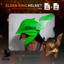main1.gif 3D file Elden Ring Malenia Helmet・Template to download and 3D print, mati_navarro03