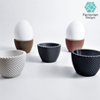 Alle-Bilder-1_1Logo_gif.gif Egg Cup "Unbowed" 3D Print Stl File | Bambu Studio 3MF included | Easter Gift