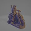 Skull-Bike-Pipe-Hawk.gif STL-Datei Totenkopf Biker mit Pfeife・Vorlage für 3D-Druck zum herunterladen, Ellie_Valkyrie