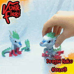 gif02.gif Spirited Away Dragon Haku Flexi Print-In-Place + figurine et porte-clés
