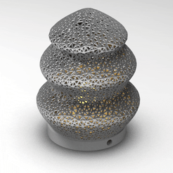 untitled.1954.gif Archivo STL lampara voronoi lamp generic parametric・Objeto para impresora 3D para descargar