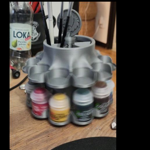 🎨 Model paint carousel・ STL File for 3D printing・Cults