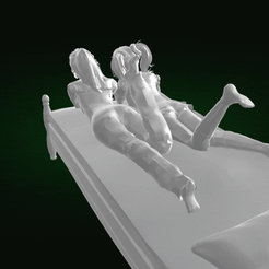 gg4349c19eec.gif Файл STL girlfriends on the bed・Модель для загрузки и печати в формате 3D, Mishalle