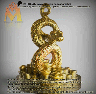 The Chinese Zodiac Snake Years-Ornament Gift-Chinese Lunar New year-Art & Trinket Collection