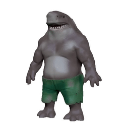 king-shark.gif 3D file SUICIDE SQUAD 2021 MOVIE - KING SHARK!!!!・3D printing template to download, ALTRESDE