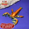 PRINT.IN.PLACE NO SUPPORTS STL file FLEXI PRINT-IN-PLACE SEA SCORPION・3D printable model to download, ToonzFactory