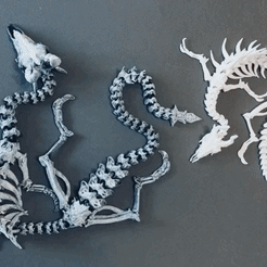 InShot_20220207_161449021-online-video-cutter.com-1.gif STL file Articulated dragon skeleton・Template to download and 3D print, MarckR