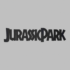 Jurassic-Park-Flip-Text.gif STL file JURASSIC PARK FLIP TEXT・3D printable model to download, fun3dcreative