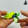 Unbenanntes-Video-–-Mit-Clipchamp-erstellt.gif Cute Articulated Turtles #3 - Swappable & Customizable Shell - Print in Place - No Supports