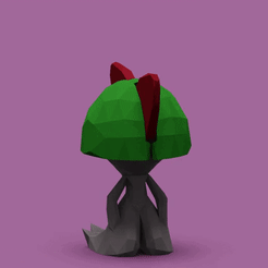 0001-01561.gif STL file Ralts Low Poly・3D printer design to download, madDoctor