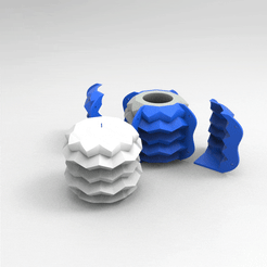 untitled.1832.gif STL file ORIGAMI MOLD FACETATED CEMENT MOULD POLYPLANTER VASE candel・3D printable model to download