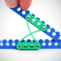 Animation.gif Archivo STL gratis FlexLinks: Pivote de flexión de ejes cruzados (compatible con LEGO)・Plan de la impresora 3D para descargar, byucmr