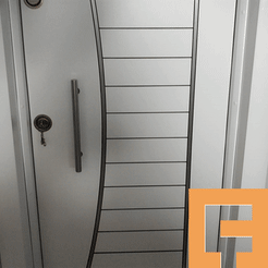 Door_number_1.gif STL file House Number Sign with magnet・3D print design to download, Corlu3d