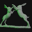 0001-0400-29.gif Fighting Hares Rabbits