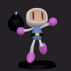 Bomber.gif STL file Bomberman Fan Art (Mini)・Design to download and 3D print, isasaurio