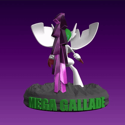 Mega-Gallade.gif Download STL file Mega Gallade - Pokemon • 3D printable object, 3dmaniacos