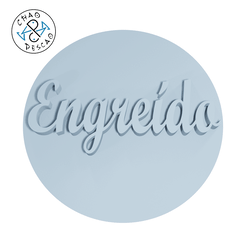 Engreido-2_Stamp_Debossed_C1_CP_GIF.gif Download STL file Engreído - Stamp (2) - Embossed + Debossed - Cookie Cutter - Fondant - Polymer Clay • 3D printer template, Cambeiro