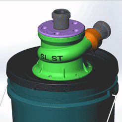 SL_ST-TWO-STAGE-CYCLONE-SEPARATOR-DEMO-01.gif Free STL file SL_ST TWO-STAGE CYCLONE SEPARATOR-01 Rudi・3D print design to download, SL_ST
