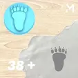 Animal-footprint-single.gif Stamp - Animal footprint single