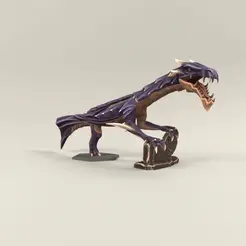 AK_Dragon_rotation.gif Archivo STL Vandal Elderflame - ¡Escultura de piel de arma de dragón valorante!・Design para impresora 3D para descargar, DesignsFAM