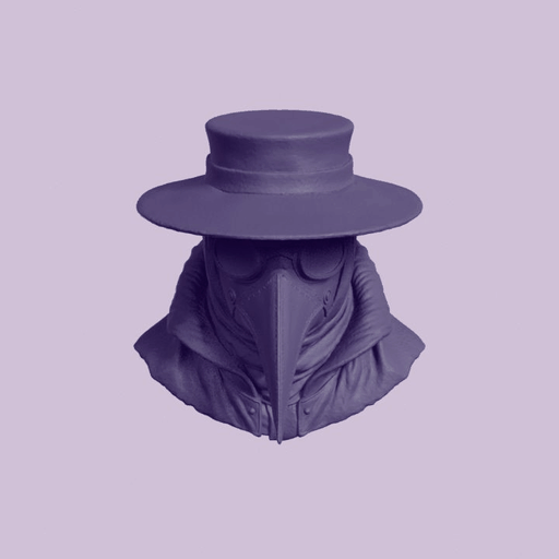 Plague Doctor Beak Mask with Hat
