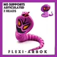 cults3D.gif Pokemon Flexi Arbok articulated no supports snake cobra