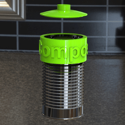 compost.gif Archivo STL Caja de café cápsula reciclaje ecología・Plan imprimible en 3D para descargar