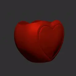 HEALT.gif STL file HEART FLOWERPOT - FLOWERPOT・3D printable model to download