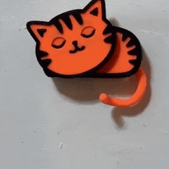 Kitty-Keyholder.gif Файл 3D Держатель для ключей "Котенок・3D-печать дизайна для загрузки, 3dLab