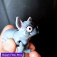 Happy Flexi Pets ) a Archivo STL Choppy, el juguete articulado flexible, se imprime en el lugar・Objeto imprimible en 3D para descargar, HappyFlexiPets