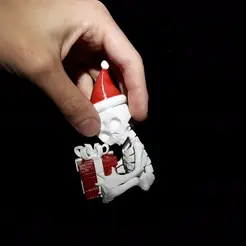 Untitled-5.gif Fichier STL Squelette de Noël articulé / Christmas skeleton flexi・Design à télécharger et à imprimer en 3D