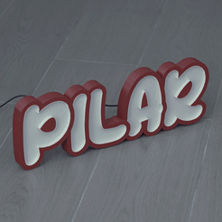 Pilar-Animado.gif Free STL file LED Marquee Pillar・3D printing idea to download
