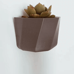 zlk8x-w2686.gif Free STL file Hanging Flower Pot - Flower Pot・3D printable model to download, Axis_I3D