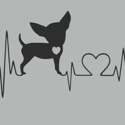 Heatbeat.gif Fichier STL Chihuahua Heartsbeat・Modèle pour imprimante 3D à télécharger