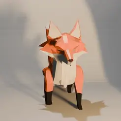 fox_low_poly.gif Fox  (Low Poly)