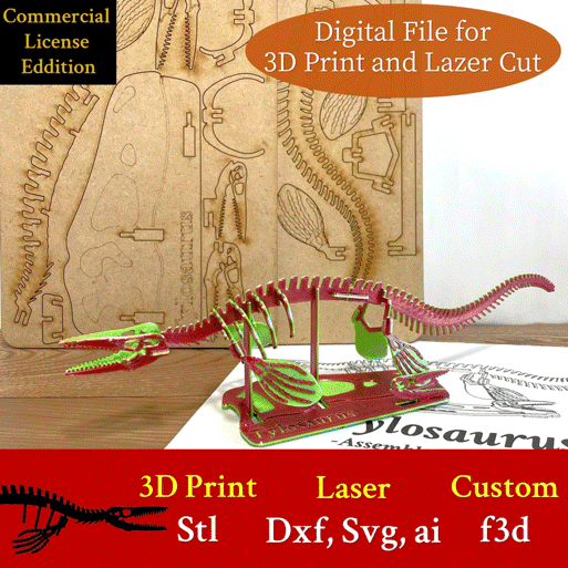 gif-0.gif [3Dino Puzzle] Conjunto de Tilossauro Estilo Clássico (Edição com Licença Comercial)