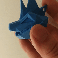 1642439353345.gif Download STL file Feraligatr Keychain Low Poly • 3D printable design, madDoctor