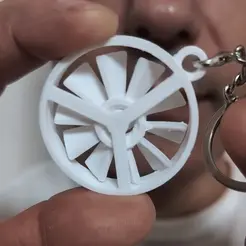 ezgif.com-video-to-gif.gif Propeller/Fan Keychain - Print-in-place