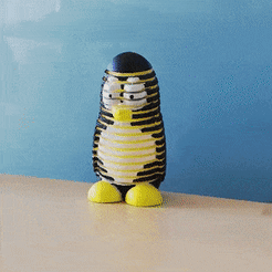 TUX.gif Descargar archivo STL Happy Penguin TUX • Plan de la impresora 3D, ZLay