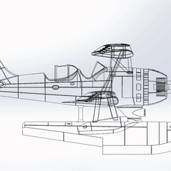 Mitsubishi_F1M2_Pete_sol_sb_111111.gif Archivo STL Avión de Observación Modelo 11 Mitsubishi F1M2. Copia del modelo para su uso en el modelado - parte del proyecto del acorazado "Yamata" 1/200. Puede ser aumentado a 1/100.・Diseño de impresión en 3D para descargar, vladimirmorozuk