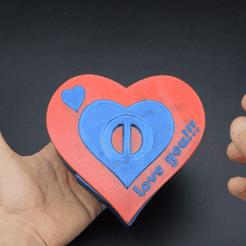 111.gif STL file Gearbox-heart・3D printing idea to download