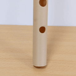 bansuriA.gif STL file Bamboo Flute - 6 Hole Bansuri - Musical Instrument・3D printable design to download, kwerkshop
